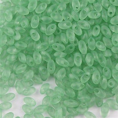 Miyuki Long Magatama Seed Bead Matte Sea Glass Green 8g Tube (2104F)