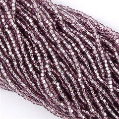 Czech Seed Bead Silver Lined Light Amethyst 1/2 Hank 8/0 (27010)