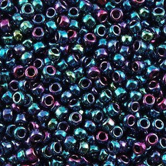 50g Toho Round Seed Bead 8/0 Midnight Iris (505)