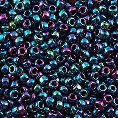 50g toho Round Seed Bead 8/0 Midnight Iris (505)