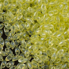 Miyuki Long Magatama Seed Bead Transparent Lemon 15g LM-3501