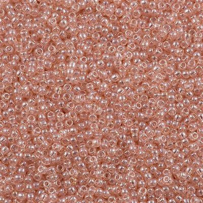 Toho Round Seed Bead 11/0 Transparent Rosaline Luster 2.5-inch Tube (106)