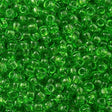 Toho Round Seed Bead 11/0 Transparent Green 2.5-inch Tube (7)