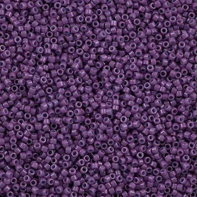 25g Miyuki Delica Seed Bead 11/0 Opaque Dyed Lavender DB660