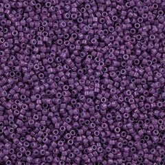 25g Miyuki Delica Seed Bead 11/0 Opaque Dyed Lavender DB660