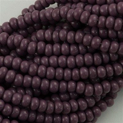 Czech Seed Bead Opaque Purple 1/2 Hank 8/0 (23040)