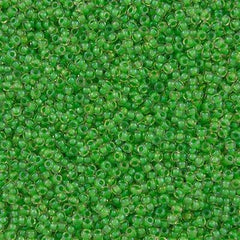 Toho Round Seed Bead 11/0 Inside Color Lined Spearmint 2.5-inch Tube (184)