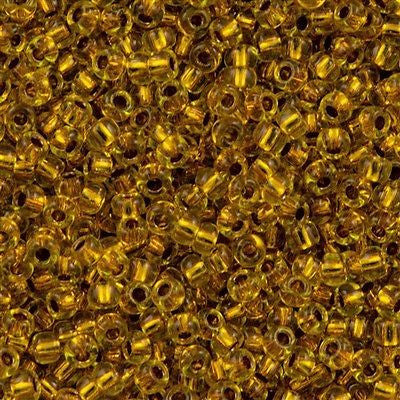 Toho Round Seed Bead 11/0 Copper Lined Marigold 2.5-inch Tube (745)