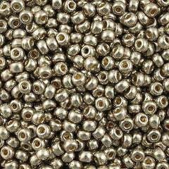 Miyuki Round Seed Bead 8/0 Duracoat Galvanized Light Pewter 22g Tube (4221)