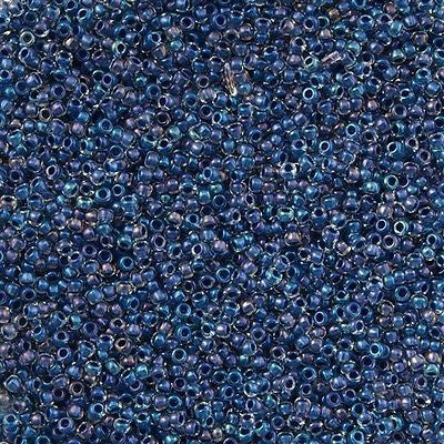 Toho Round Seed Bead 11/0 Inside Color Lined Slate Blue 2.5-inch Tube (188)