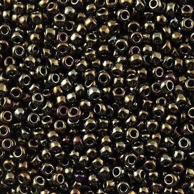 Toho Round Seed Bead 8/0 Metallic Bronze Iris 2.5-inch tube (83)