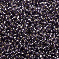 Miyuki Round Seed Bead 8/0 Silver Lined Lavender 22g Tube (24)