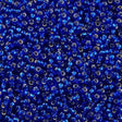 50g Miyuki Round Seed Bead 11/0 Silver Lined Cobalt Blue (20)