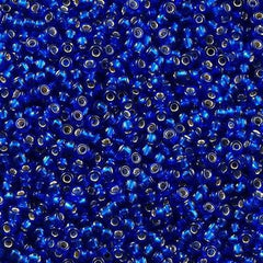 Miyuki Round Seed Bead 11/0 Silver Lined Cobalt Blue 22g Tube (20)