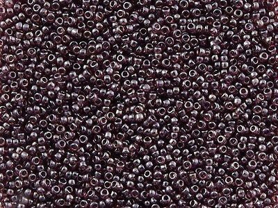 Toho Round Seed Bead 11/0 Transparent Amethyst Luster 2.5-inch Tube (115)