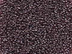 Toho Round Seed Bead 11/0 Transparent Amethyst Luster 2.5-inch Tube (115)