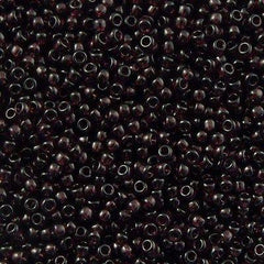 50g Toho Round Seed Bead 8/0 Transparent Dark Amethyst (6C)
