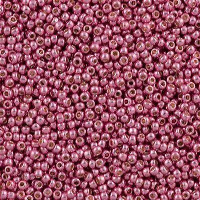 50g Toho Round Seed Bead 11/0 Permanent Finish Galvanized Pink Lilac (553PF)