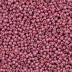 Toho Round Seed Bead 11/0 Permanent Finish Galvanized Pink Lilac 2.5-inch Tube (553PF)