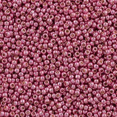 50g Toho Round Seed Bead 11/0 Permanent Finish Galvanized Pink Lilac (553PF)