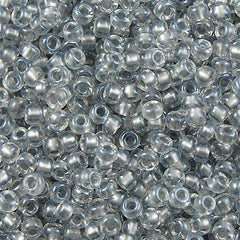 Miyuki Round Seed Bead 6/0 Inside Color Lined Pewter 20g Tube (242)
