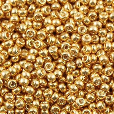 50g Miyuki Round 11/0 Galvanized Yellow Gold #1052 – Aura Crystals