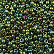 Miyuki Round Seed Bead 11/0 Metallic Dark Green Iris 22g Tube (465)