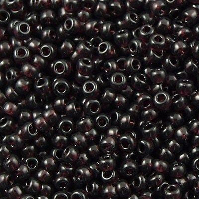 Miyuki Round Seed Bead 11/0 Transparent Dark Purple 22g Tube (2402)