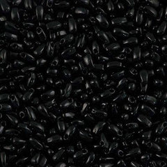 Miyuki Long Drop Seed Bead Opaque Black 24g Tube (401)