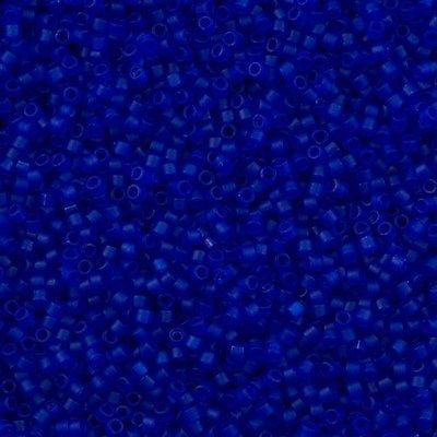 25g Miyuki Delica Seed Bead 11/0 Matte Transparent Cobalt DB748