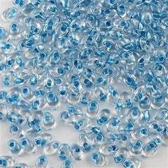 Miyuki Long Magatama Seed Bead Inside Color Lined Sparkle Sky Blue 15g LM-1529