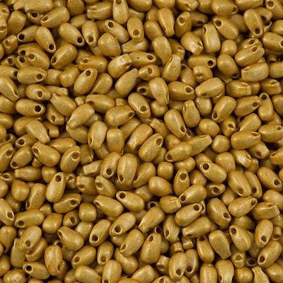 Miyuki Long Drop Seed Bead Duracoat Matte Galvanized Gold 24g Tube (4202F)
