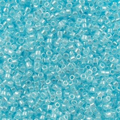 Miyuki Delica Seed Bead 11/0 Ceylon Pastel Blue 2-inch Tube DB239