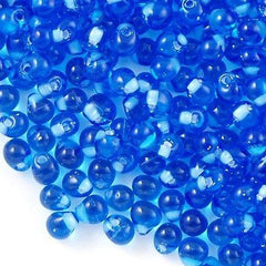 Miyuki Drop Fringe Seed Bead Light Blue Lined Blue 24g Tube (F29)