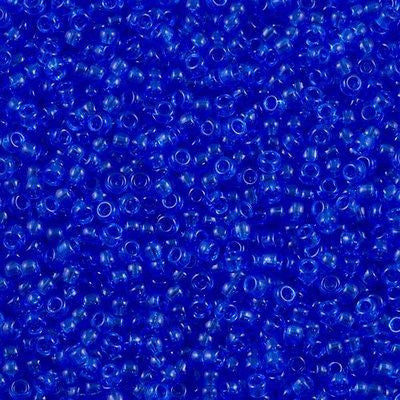 Miyuki Round Seed Bead 8/0 Transparent Blue 22g Tube (150)