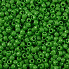 Toho Round Seed Beads 6/0 Opaque Mint 5.5-inch tube (47)