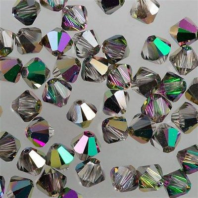 24 TRUE CRYSTAL 6mm Bicone Bead Crystal Electra (001 ELE)