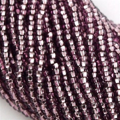 Czech Seed Bead Light Amethyst Silver Lined 1/2 Hank 11/0 (27010)