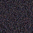 Toho Round Seed Bead 11/0 Transparent Matte Dark Amethyst AB 19g Tube (166CF)