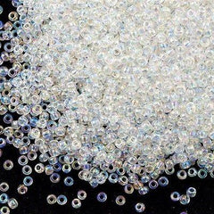 50g Toho Round Seed Beads 6/0 Transparent Crystal AB (161)