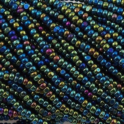 Pkg of 24 grams Blue Iris Czech 6/0 large glass seed beads, size 6 Pre –  Glorious Glass Beads