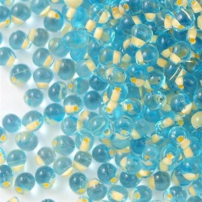 Miyuki Drop Fringe Seed Bead Peach Blue 24g Tube (18)