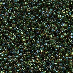 Miyuki Delica Seed Bead 11/0 Inside Dyed Color Amber Green 7g Tube DB273