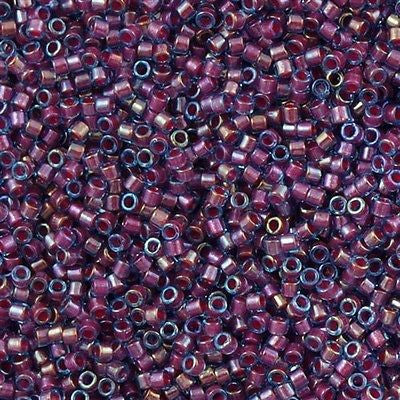 Miyuki Delica Seed Bead 11/0 Inside Dyed Color Blue Berry 2-inch Tube DB1758