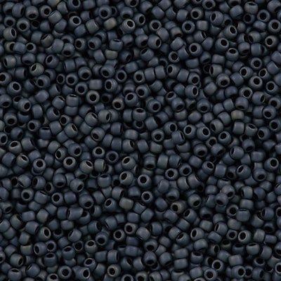 Toho Round Seed Bead 11/0 Opaque Matte Blue Grey 2.5-inch Tube (612)