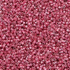 25g Miyuki Delica seed bead 11/0 Galvanized Pink DB420