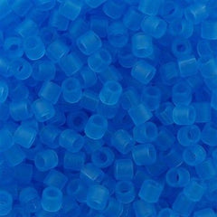 Miyuki Delica Seed Bead 8/0 Transparent Matte Light Blue 6.7g Tube DBL747
