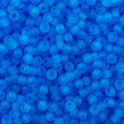 Toho Treasure 11/0 OPAQUE YELLOW-LINED AQUA Seed Beads