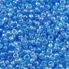 Miyuki Round Seed Bead 11/0 Transparent Light Sapphire AB 22g Tube (299)