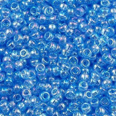 50g Miyuki Round Seed Bead 11/0 Transparent Light Sapphire AB (299)